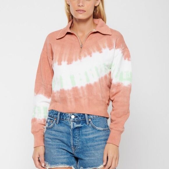 RE/DONE X Hanes 70s tie-dyed cotton-jersey sweatshirt - Picture 1 of 6